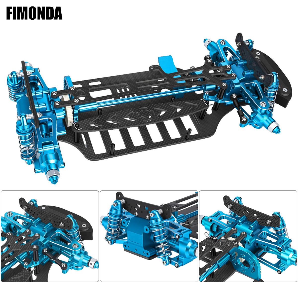 Tamiya Model Rc Car - Aluminum & Carbon Fiber Frame Chassis