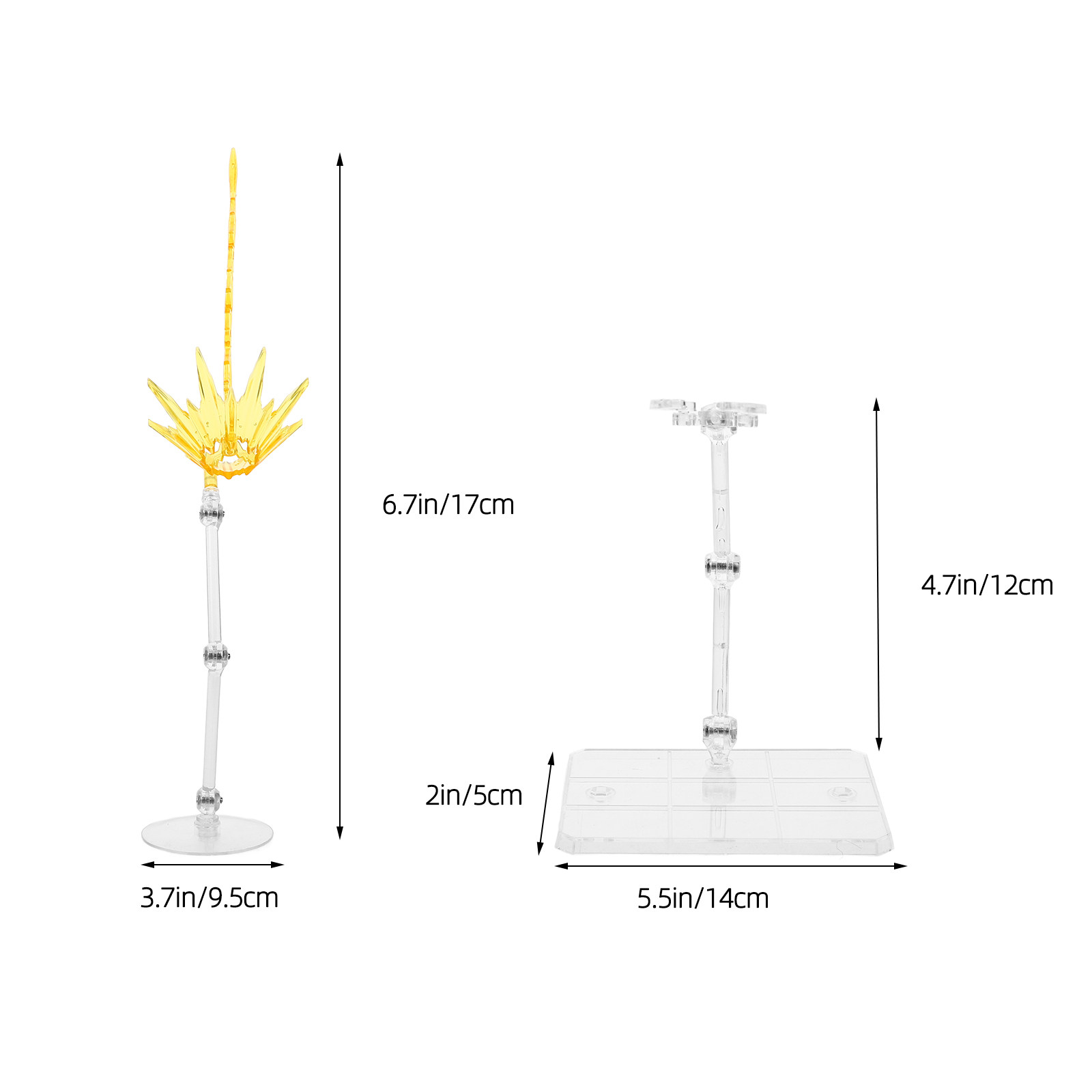 2Pcs Effect Display Bases Adju - đánh giá và giá Action Figure Stand