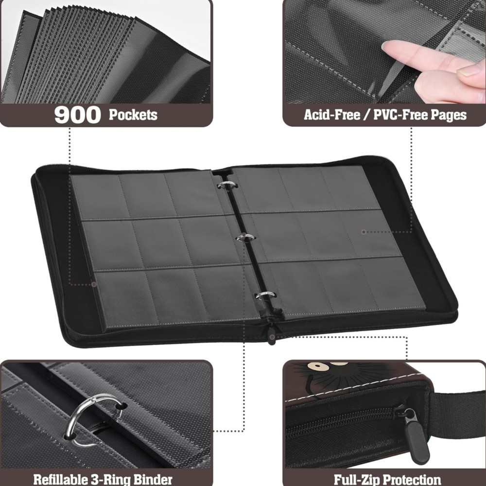 Card Binder 9 Pocket Double Si - đánh giá và giá Trading Card Binder