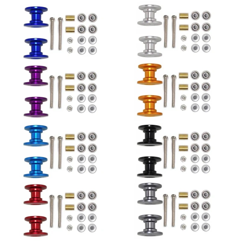 2Pcs 12-13mm Double Guide Roll - đánh giá và giá Tamiya Model Mini 4Wd
