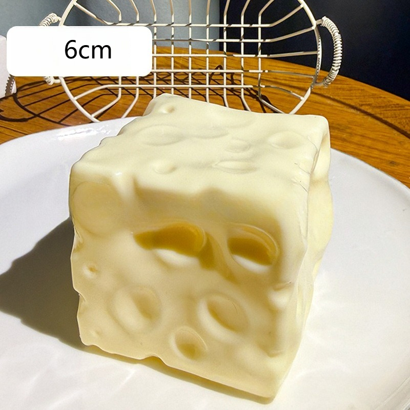 Jumbo Cheese Cube Stress Ball  - đánh giá và giá Fidget Cube Original